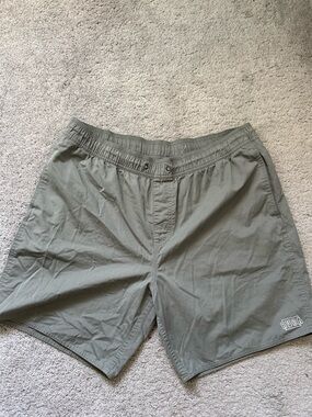 RVCA Olive Utility Shorts in Muted Green
